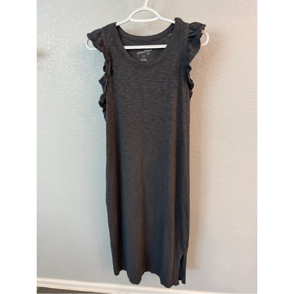Universal Thread Gray Ruffle Sleeve Dress